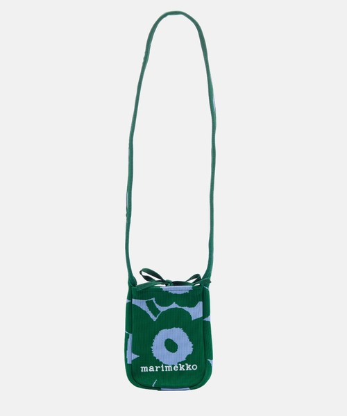 marimekko(マリメッコ)の「Unikko / Knitted Phone Pocket bag(ショルダーバッグ・レディース・モスグリーン・FREE)」の4枚目の写真