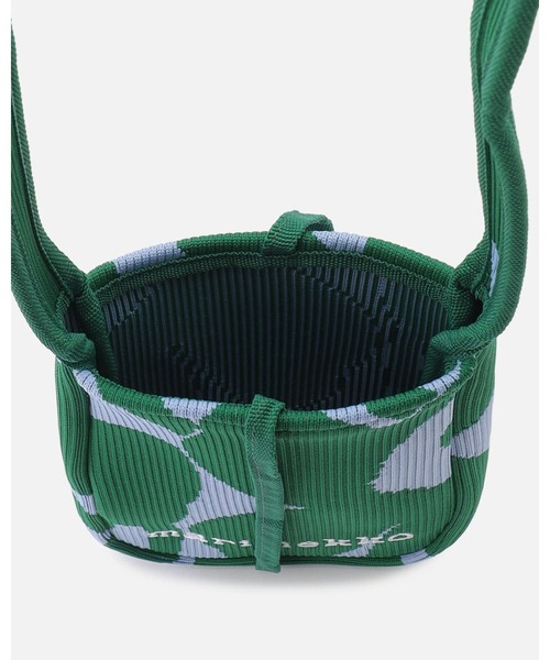 marimekko(マリメッコ)の「Unikko / Knitted Phone Pocket bag(ショルダーバッグ・レディース・モスグリーン・FREE)」の5枚目の写真