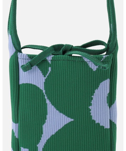 marimekko(マリメッコ)の「Unikko / Knitted Phone Pocket bag(ショルダーバッグ・レディース・モスグリーン・FREE)」の6枚目の写真