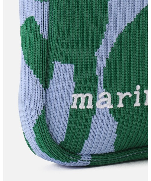 marimekko(マリメッコ)の「Unikko / Knitted Phone Pocket bag(ショルダーバッグ・レディース・モスグリーン・FREE)」の7枚目の写真