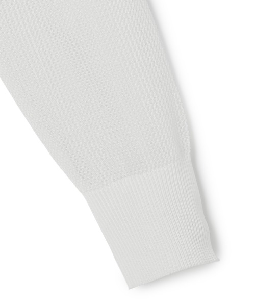 N.O.R.C（ノーク）の「メッシュニットシフォンコンビブルゾン（ブルゾン・レディース・オフホワイト/ブラック・フリー）」の7枚目の写真