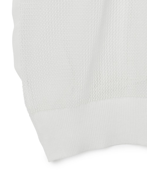 N.O.R.C（ノーク）の「メッシュニットシフォンコンビブルゾン（ブルゾン・レディース・オフホワイト/ブラック・フリー）」の8枚目の写真