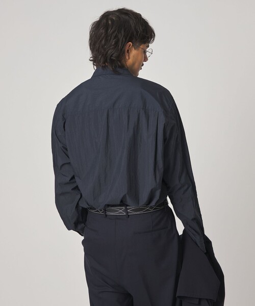 Steven Alan（スティーブンアラン）の「＜Steven Alan エアリーナイロン レギュラーカラー シャツ LOOSE（シャツ/ブラウス・メンズ・ネイビー/ライトグレー・L/M/S/XL）」の17枚目の写真