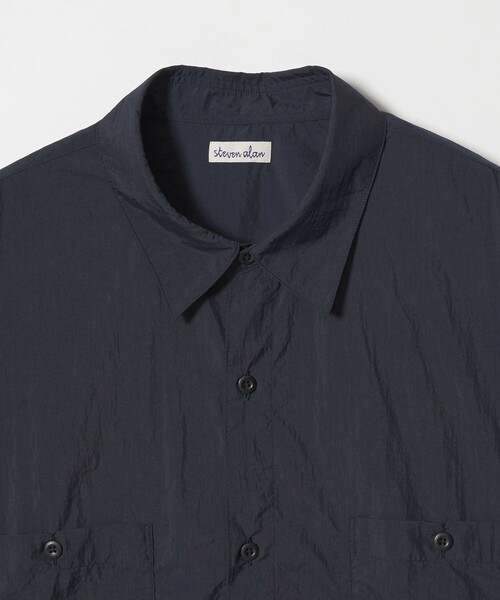 Steven Alan エアリーナイロン レギュラーカラー シャツ LOOSE（シャツ