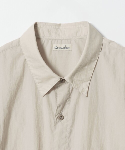 Steven Alan(スティーブンアラン)の「<Steven Alan エアリーナイロン レギュラーカラー シャツ LOOSE(シャツ/ブラウス・メンズ・ネイビー/ライトグレー・L/M/S/XL)」の3枚目の写真