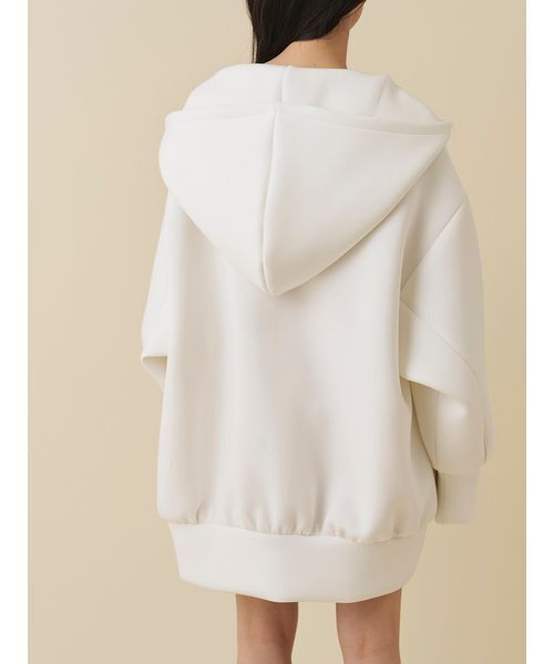 SNIDEL(スナイデル)の「ボリュームパーカーワンピース(ワンピース・レディース・ピンク/ダークグレー/アイボリー・F)」の8枚目の写真