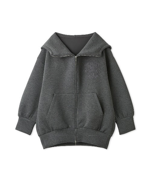 SNIDEL(スナイデル)の「ボリュームパーカーワンピース(ワンピース・レディース・ピンク/ダークグレー/アイボリー・F)」の2枚目の写真