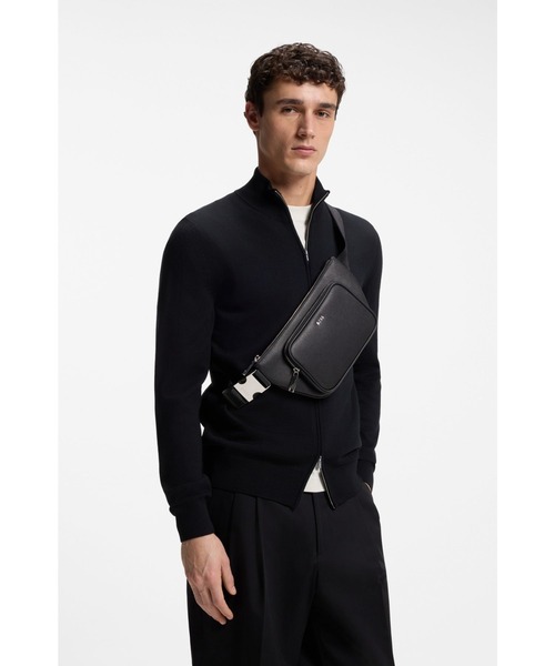 BOSS(ボス)の「スリムライン ベルトバッグ レタリングロゴ(ボディバッグ/ウエストポーチ・メンズ・ブラック・ONESIZE)」の5枚目の写真