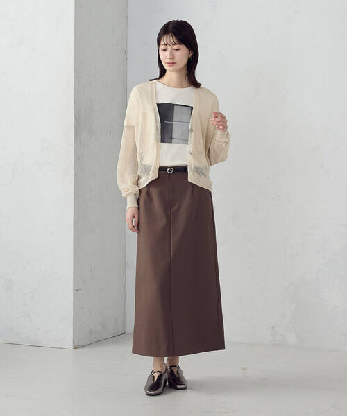 COMME CA ISM(コムサイズム)の「フォトプリント Tシャツ(Tシャツ/カットソー・レディース・アイボリー/杢グレー/ネイビー/オレンジ・SMALL/MEDIUM/LARGE)」の7枚目の写真