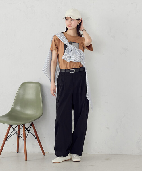 COMME CA ISM(コムサイズム)の「フォトプリント Tシャツ(Tシャツ/カットソー・レディース・アイボリー/杢グレー/ネイビー/オレンジ・SMALL/MEDIUM/LARGE)」の19枚目の写真