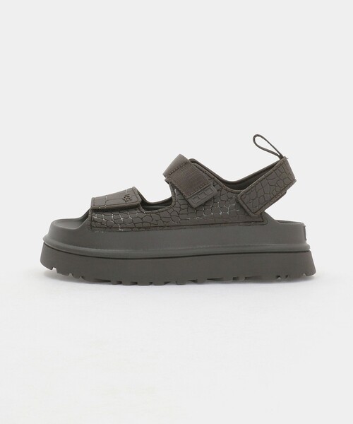 UGG(アグ)の「<UGG>ゴールデングロウ エンボスド サンダル(サンダル・レディース・ダークブラウン・5/8/6/7)」の4枚目の写真