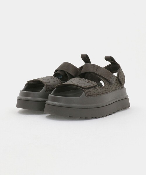 UGG(アグ)の「<UGG>ゴールデングロウ エンボスド サンダル(サンダル・レディース・ダークブラウン・5/8/6/7)」の5枚目の写真