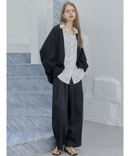 AVANT-G(アバン)の「Dot Linen Overfit Shirt - IVORY(シャツ/ブラウス・レディース・その他・FREE)」の7枚目の写真