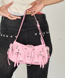 WHO'S WHO gallery | 【WEB限定】スタッズジップショルダーバッグ(ショルダーバッグ)