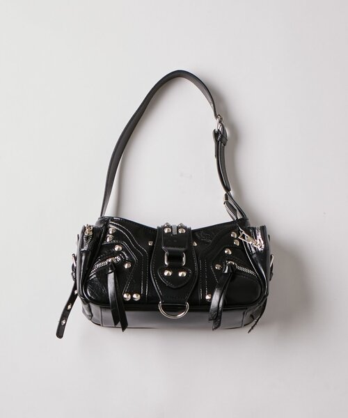 WHO'S WHO gallery(フーズフーギャラリー)の「【WEB限定】スタッズジップショルダーバッグ(ショルダーバッグ・レディース・ブラック/レッド/ピンク/ブラウン・FREE)」の19枚目の写真