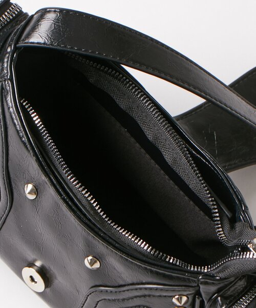 WHO'S WHO gallery(フーズフーギャラリー)の「【WEB限定】スタッズジップショルダーバッグ(ショルダーバッグ・レディース・ブラック/レッド/ピンク/ブラウン・FREE)」の22枚目の写真