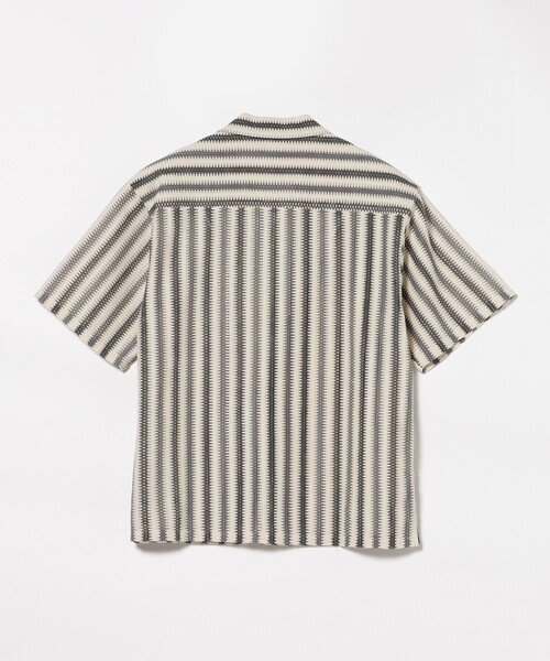 BEAMS HEART(ビームスハート)の「ストライプ メッシュレース オープンカラーシャツ(シャツ/ブラウス・メンズ・ブラック/ブラウン・LARGE/MEDIUM/SMALL)」の10枚目の写真