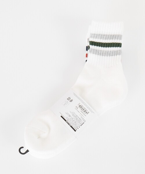 FRUIT OF THE LOOM（フルーツオブザルーム）の「【FRUIT OF THE LOOM/フルーツ・オブ・ザ・ルーム】3Pカラフルラインクルーソックス/3足パッククルーソックス/ユニセックス（ソックス/靴下・メンズ・ホワイト系その他2/ホワイト系その他・フリー）」の11枚目の写真