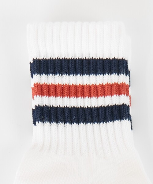 FRUIT OF THE LOOM（フルーツオブザルーム）の「【FRUIT OF THE LOOM/フルーツ・オブ・ザ・ルーム】3Pカラフルラインクルーソックス/3足パッククルーソックス/ユニセックス（ソックス/靴下・メンズ・ホワイト系その他2/ホワイト系その他・フリー）」の12枚目の写真