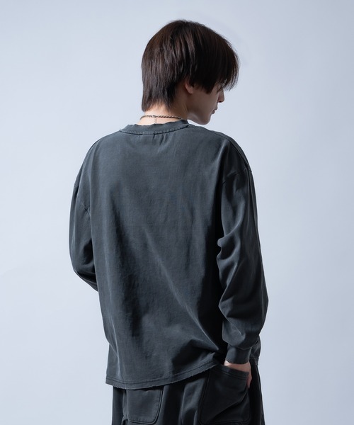 En serio TOKYO(エンソリオトーキョー)の「【SIDEWAYSTANCE】ボトルラベル長袖グランジTシャツ 70559(Tシャツ/カットソー・メンズ・ブラウン/ブラック・X-LARGE/SMALL/LARGE)」の5枚目の写真