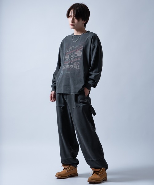 En serio TOKYO(エンソリオトーキョー)の「【SIDEWAYSTANCE】ボトルラベル長袖グランジTシャツ 70559(Tシャツ/カットソー・メンズ・ブラウン/ブラック・X-LARGE/SMALL/LARGE)」の6枚目の写真