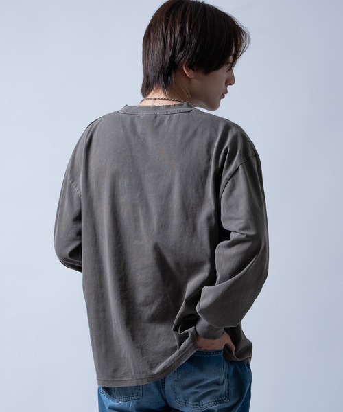 En serio TOKYO(エンソリオトーキョー)の「【SIDEWAYSTANCE】ボトルラベル長袖グランジTシャツ 70559(Tシャツ/カットソー・メンズ・ブラウン/ブラック・X-LARGE/SMALL/LARGE)」の9枚目の写真