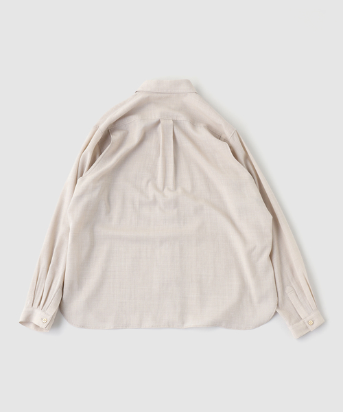MATSUFUJI（マツフジ）の「MATSUFUJI / マツフジ VINTAGE FABRIC UTILITY SHIRT（シャツ/ブラウス・メンズ・ベージュ・2/3）」の2枚目の写真