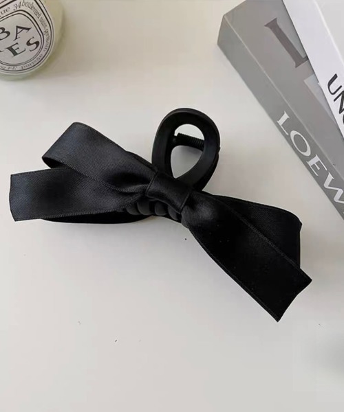 E&C closet…（イーアンドシークローゼット）の「リボンヘアクリップ（バレッタ/ヘアクリップ・レディース・ブラック・FREE）」の8枚目の写真