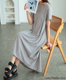 【大きいサイズ】 吸水速乾＆UVカット肩タックワンピース【大きいサイズ対応】