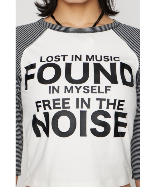 LAGUA GEM(ラグアジェム)の「SLEEVE BORDER RAGLAN トップス(Tシャツ/カットソー・レディース・ホワイト/ブラック・FREE)」の14枚目の写真