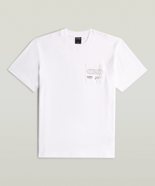 G-STAR(ジースター)の「Applique Graphic T-Shirt/アップリケグラフィックTシャツ(Tシャツ/カットソー・メンズ・グレー系その他/ホワイト・SMALL/MEDIUM/LARGE/X-LARGE/X-SMALL)」の5枚目の写真