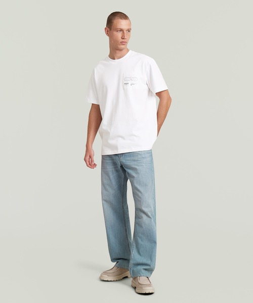 G-STAR(ジースター)の「Applique Graphic T-Shirt/アップリケグラフィックTシャツ(Tシャツ/カットソー・メンズ・グレー系その他/ホワイト・SMALL/MEDIUM/LARGE/X-LARGE/X-SMALL)」の7枚目の写真