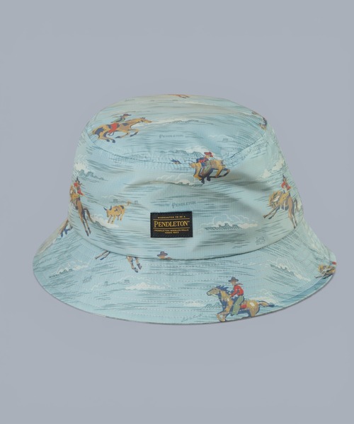 PENDLETON(ペンドルトン)の「【 PENDLETON / ペンドルトン 】ECOPET PRINT HAT / エコペットプリントハット(ハット・レディース・ブルー/オフホワイト/オリーブ・FREE)」の17枚目の写真