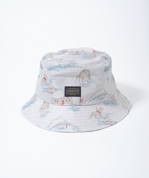 PENDLETON(ペンドルトン)の「【 PENDLETON / ペンドルトン 】ECOPET PRINT HAT / エコペットプリントハット(ハット・レディース・ブルー/オフホワイト/オリーブ・FREE)」の11枚目の写真