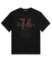74 NATURE CORE 半袖Tシャツ (BS039) ブラック