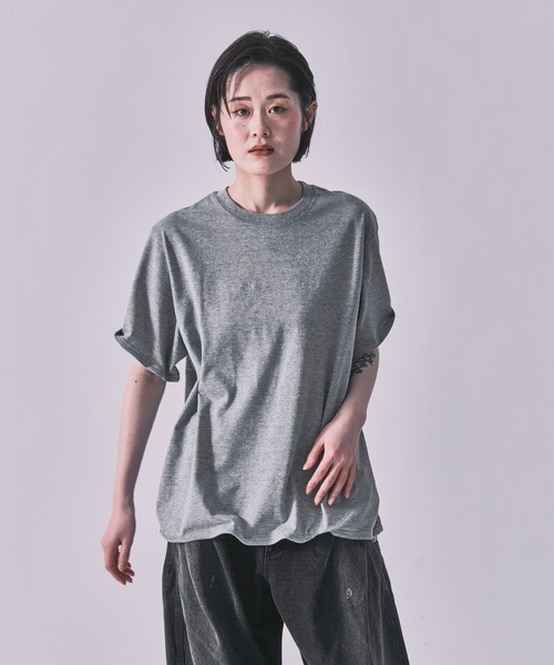 INSCRIRE（アンスクリア）の「Raffy Gauze Wire Tee（Tシャツ/カットソー・レディース・グレー/ブラック/ホワイト・FREE）」の9枚目の写真