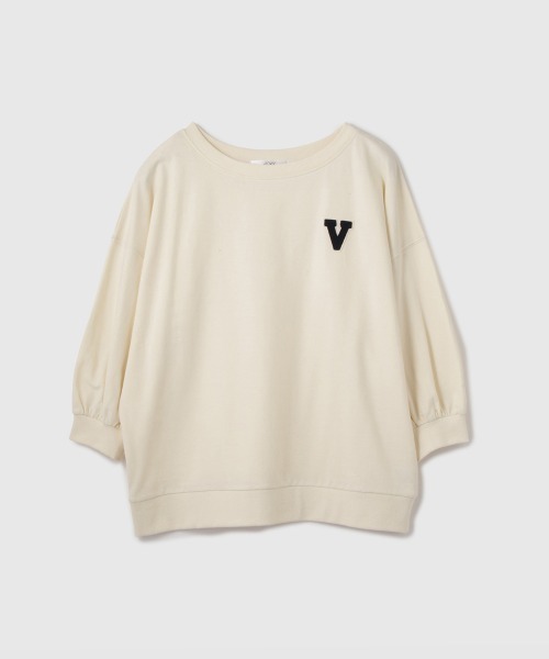 VICKY(ビッキー)の「【大人の抜け感】ワッペンマルチネックスウェット(Tシャツ/カットソー・レディース・ブルー系その他/ダークネイビー/アイボリー・M)」の21枚目の写真