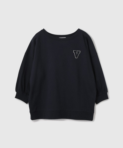 VICKY(ビッキー)の「【大人の抜け感】ワッペンマルチネックスウェット(Tシャツ/カットソー・レディース・ブルー系その他/ダークネイビー/アイボリー・M)」の17枚目の写真