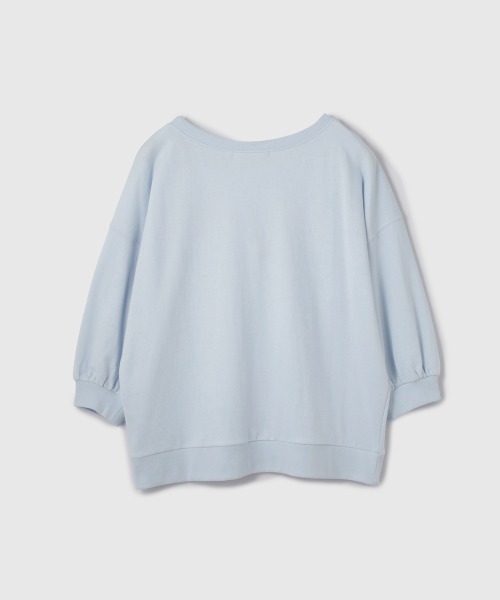 VICKY(ビッキー)の「【大人の抜け感】ワッペンマルチネックスウェット(Tシャツ/カットソー・レディース・ブルー系その他/ダークネイビー/アイボリー・M)」の5枚目の写真