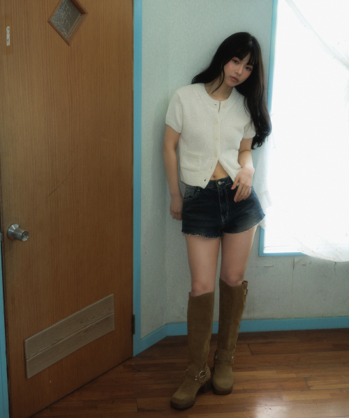 ROSEFRANTZ（ロゼフランツ）の「Pocket short sleeve knit cardigan [Ivory]（カーディガン/ボレロ・レディース・アイボリー・OS）」の14枚目の写真