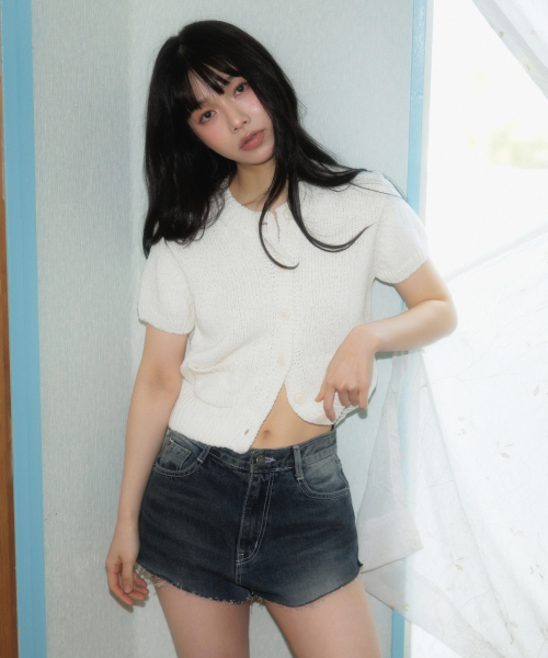 ROSEFRANTZ（ロゼフランツ）の「Pocket short sleeve knit cardigan [Ivory]（カーディガン/ボレロ・レディース・アイボリー・OS）」の13枚目の写真