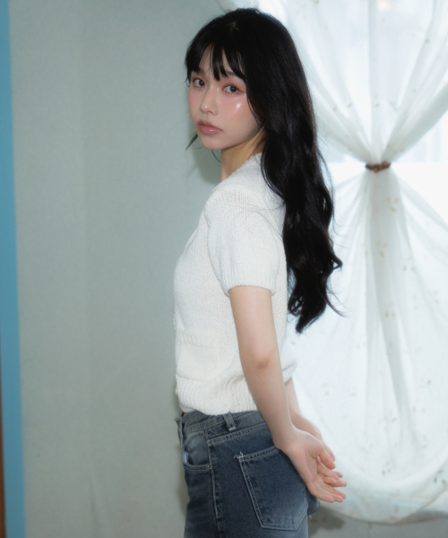 ROSEFRANTZ（ロゼフランツ）の「Pocket short sleeve knit cardigan [Ivory]（カーディガン/ボレロ・レディース・アイボリー・OS）」の11枚目の写真