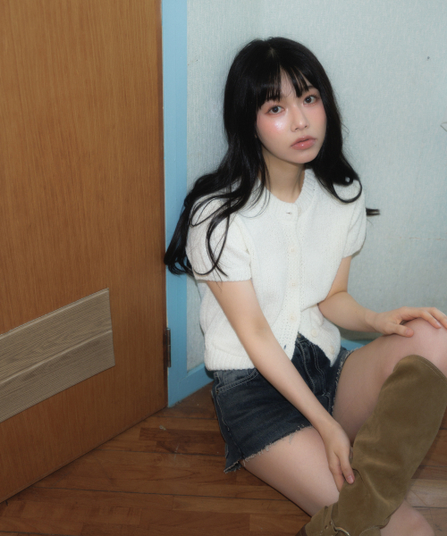 ROSEFRANTZ（ロゼフランツ）の「Pocket short sleeve knit cardigan [Ivory]（カーディガン/ボレロ・レディース・アイボリー・OS）」の9枚目の写真
