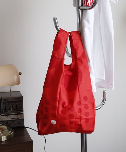 392 plusm(サンキューニプリュスエム)の「392PLUSM ECO BAG_S(エコバッグ/サブバッグ・レディース・カーキ/ブルー系3/イエロー系3/レッド系2/ピンク系3/ブラック系2・ONE)」の6枚目の写真