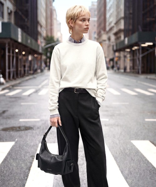 CHARLES & KEITH（チャールズ & キース）の「Bessie ベッシー サイドポケット ホーボーバッグ（ショルダーバッグ・レディース・ダークブラウン系3/スミクロ/クリーム・S）」の18枚目の写真