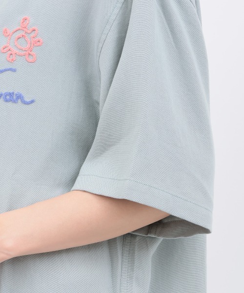 チチカカ(チチカカ)の「go slow caravan リネン混刺繍オープンシャツ【ユニセックス】(シャツ/ブラウス・レディース・オレンジ/ダークブラウン/ブルー・LARGE)」の18枚目の写真