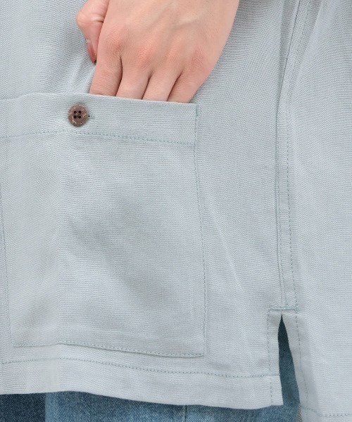 チチカカ(チチカカ)の「go slow caravan リネン混刺繍オープンシャツ【ユニセックス】(シャツ/ブラウス・レディース・オレンジ/ダークブラウン/ブルー・LARGE)」の19枚目の写真