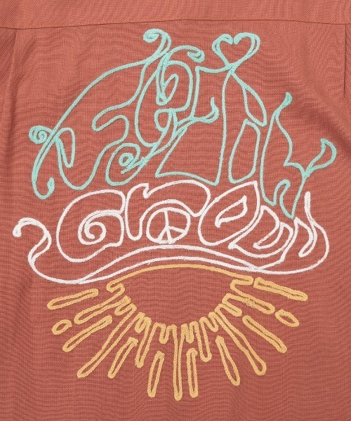 チチカカ(チチカカ)の「go slow caravan リネン混刺繍オープンシャツ【ユニセックス】(シャツ/ブラウス・レディース・オレンジ/ダークブラウン/ブルー・LARGE)」の22枚目の写真
