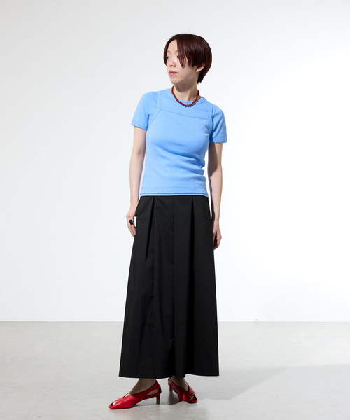 IENA(イエナ)の「《一部店舗限定》ウォッシャブルタックキュロットパンツ(その他パンツ・レディース・チャコールグレー/ブラック・36/38)」の9枚目の写真