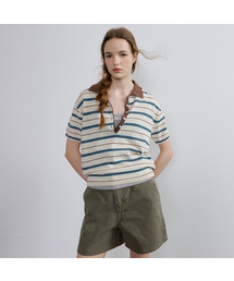 Essential stripe collar knit [FRSP07TN01]_Ivory